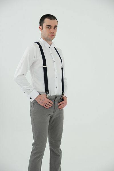 ELROZO Men's Leather Detailed Trouser Hanger