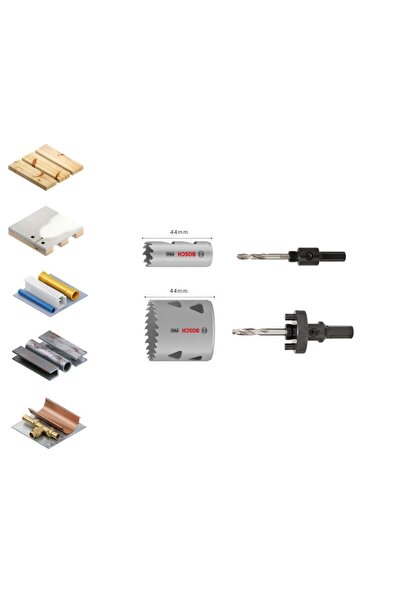 Bosch PRO 17 Parça HSS-Bimetal Panç Seti Ahşap ve Metal için