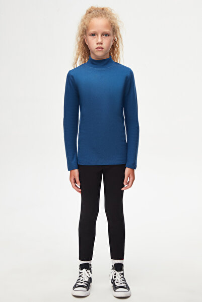 LOVETTI Indigo Basic - Κοριτσίστικο μακρυμάνικο μπλουζάκι με μισό ζιβάγκο