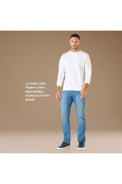 BASIC Crew Neck Sweatshirt with Long Sleeves