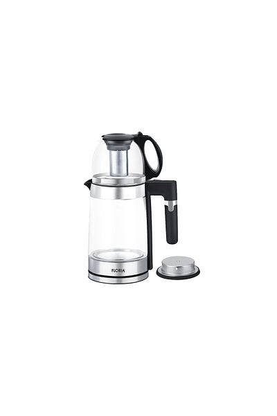 Floria Set ceainic electric Zln1757 cu infuzor de ceai, putere 1500w, capacitate 1,8l 1,2l, sticlă
