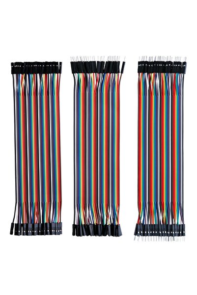 Sensör Modül 3x40 Adet Jumper Kablo , Erkek Dişi, Kablo Geçmeli Köprü 28AWG T...