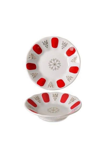 İpek İpek Ct10-S Porcelain Acem Red Tea Plate 12 Li