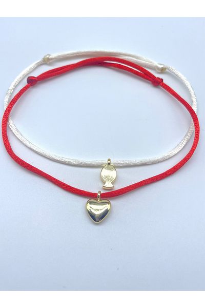 Concept HuBuTU 2 Pieces Minimal Silk Satin Flush Rope Anklet Set