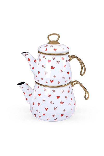 Bambum Pera Love - Teapot Set White
