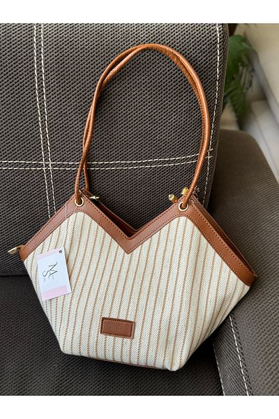 Moda Sekiz Geantă de mână și de umăr pentru femei cu accesorii cu detalii din paie