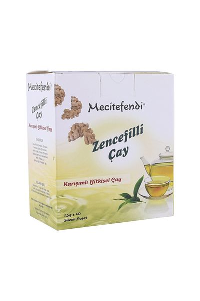 Mecitefendi Ginger Tea 40 Pieces Filtered Bags