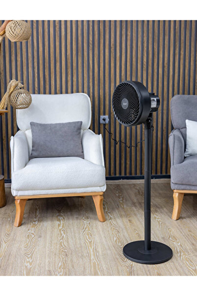 Zilan ZLN2556 cirkulační ventilátor s nožičkami, 65 W, 3 rychlostní stupně, gril 27 cm, nastavitelná výška