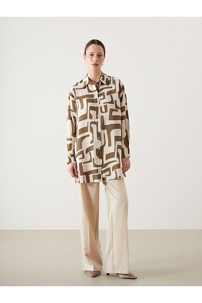 LC Waikiki LCW Modest Patterned Women's Shirt Tunic