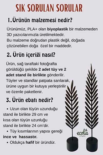 Main Collectibles Modern Minimalist Dekoratif Siyah Yaprak Seti – Ev Dekorasyonu Için Şık Ve Zarif Ikili Aksesuar