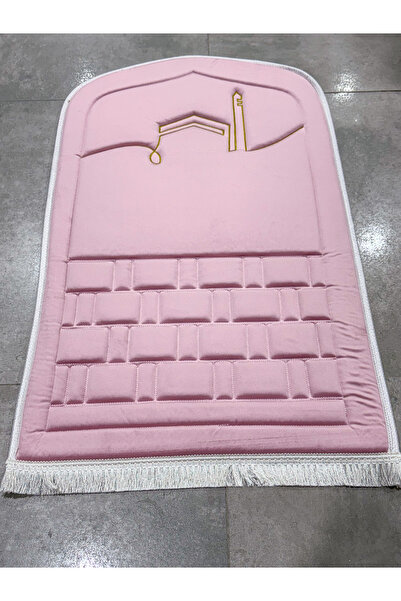 AYHANHOME Minimal Kaaba Patterned Orthopedic Knee Pain-Free Sponge Gift Dowry Purse Fringed Bag Prayer Rug