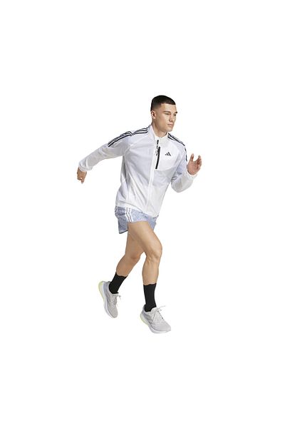 adidas Ανδρικό λευκό μπουφάν Own The Run (JD7760)