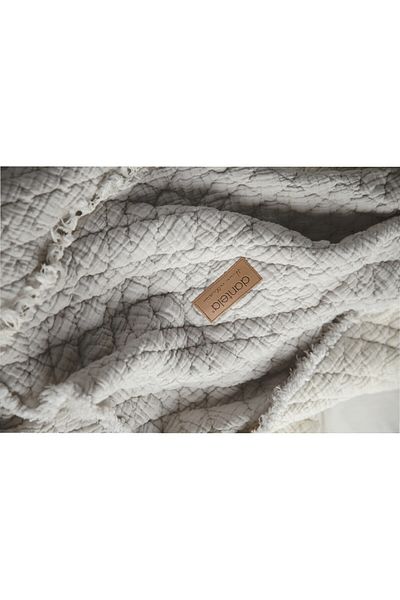 Dantela Cedric Polyester Filled Washable Bedspread - Light Gray