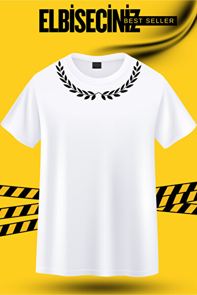 VİZYON İKRA Olive Dali Collar Printed Unisex T-Shirt/Sweatshirt