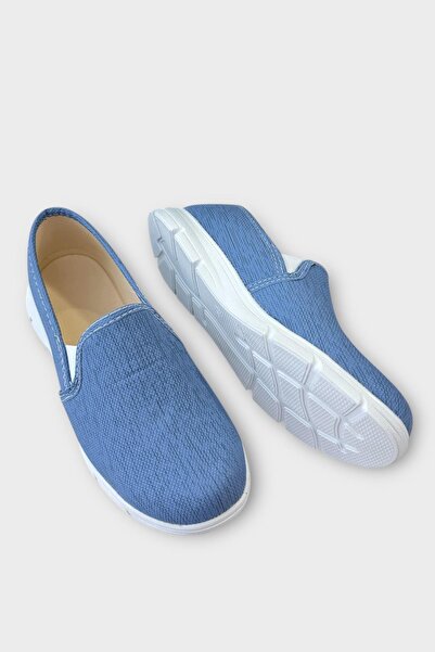 Liger Kadın Silinebilir Babet Ayakkabı MAVİ