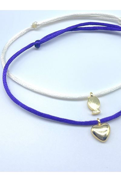Concept HuBuTU 2 Pieces Minimal Silk Satin Flush Rope Anklet Set