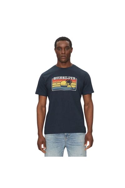 Quiksilver Sun Faded Men's Blue T-Shirt Men's T-Shirt Eqyzt08065