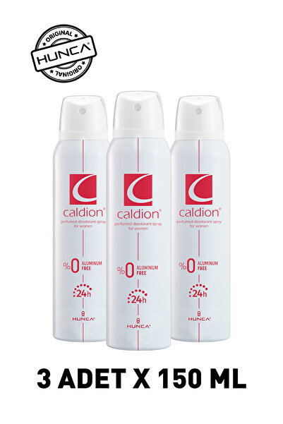 Caldion Classic Kadın Edt Parfüm 100 ml & Deodorant 3*150 ml Avantajlı Set, Roll On HEDİYELİ