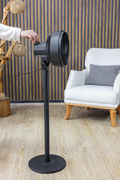 Zilan ZLN2556 cirkulační ventilátor s nožičkami, 65 W, 3 rychlostní stupně, gril 27 cm, nastavitelná výška