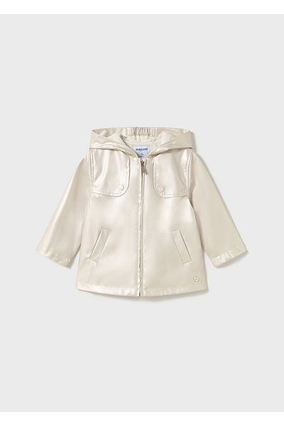MAYORAL 1463 Baby Girl Cream Raincoat