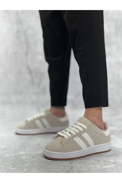 Arda Men's Shoesba0235 Boa Two Stripes Stone Gray Men Casual Shoes