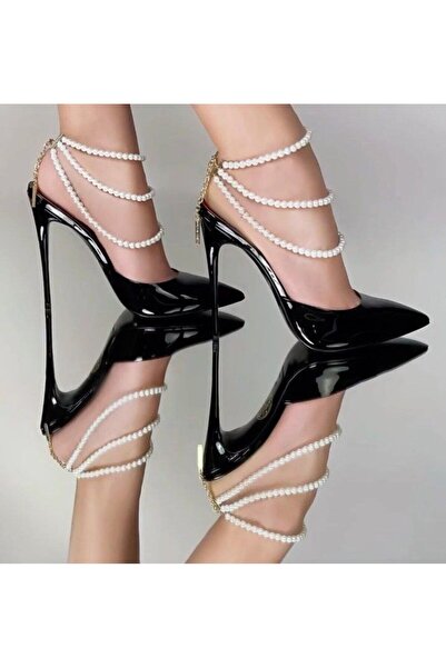 MODAMAYS سلسلة لؤلؤة بيضاء اللون أبيض موديل 2 قطعة خلخال مزدوج b2504m