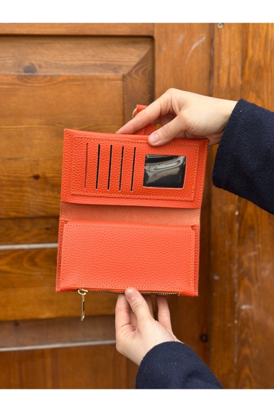 TANIS Cutout Leather Wallet