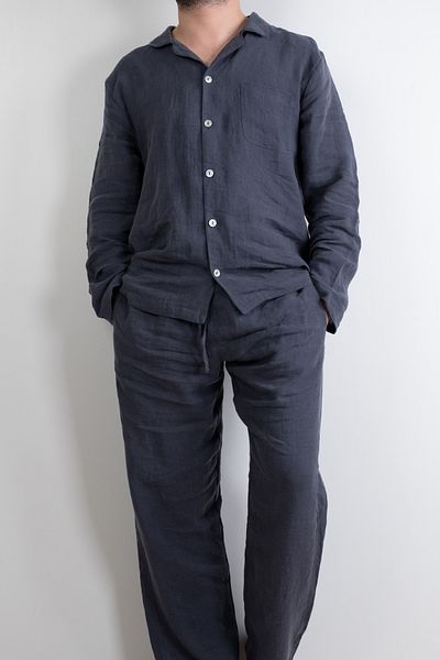 JOJOMIA Lona Men's Pajama Set Denim