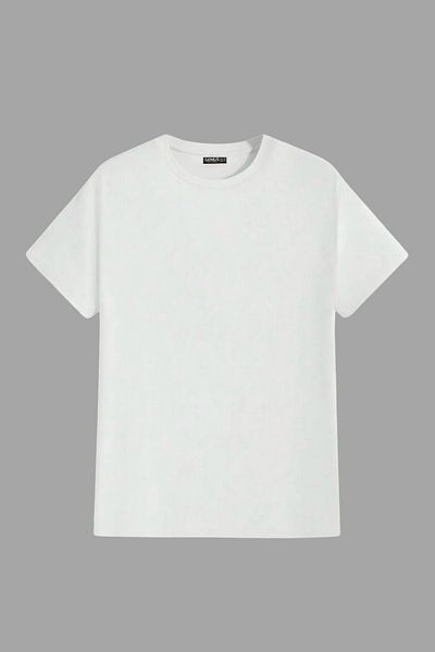 GENIUS STORE Ανδρικό T-Shirt Standard Fit Basic Crew Neck T-shirt BASIC-MANLESS1