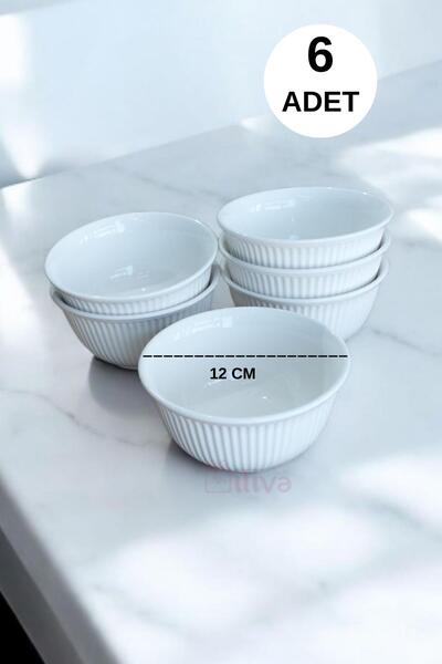 İLİVA 6 Lı Yuvarlak Çorba Kasesi Takımı, Çerezlik Seti