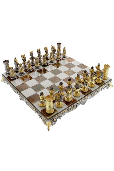 GiftExpress Exclusive gold-plated bronze chess