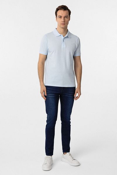 SÜVARİ Μπλουζάκι Polo Collar από βαμβακερό ύφασμα Cavalry Slim Fit