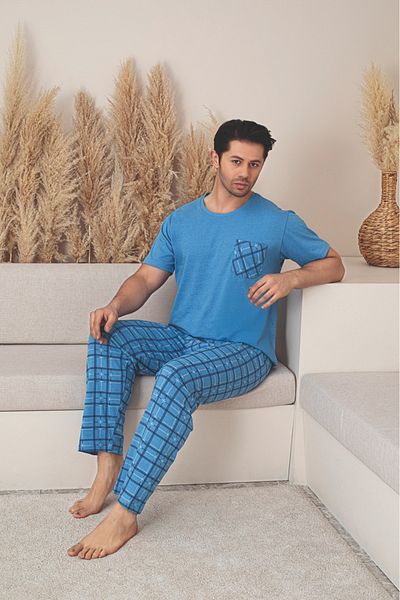 Sude HOMEWEAR Ανδρικό σετ πιτζάμες με κοντομάνικο