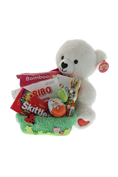 GiftExpress Cos cadou de Paste Copii Ursulet Iubaret