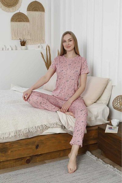 LİLA İÇ GİYİM Pegasus Short Sleeve Pajama Set