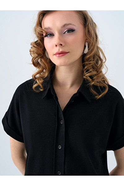 Loft Black Women's Shirt Lf2038450