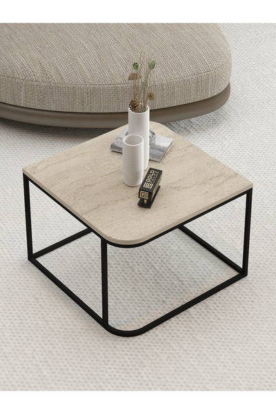 GOLDFALEZ Orta Sehpa Tekli Damla Traverten