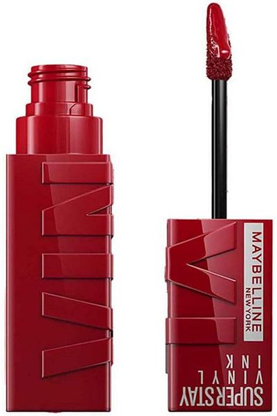 LEADING LINES Maybelline New York Superstay Vinyl Ink Long-Wear Transfer-Proof Lipstick, 10 Lippy