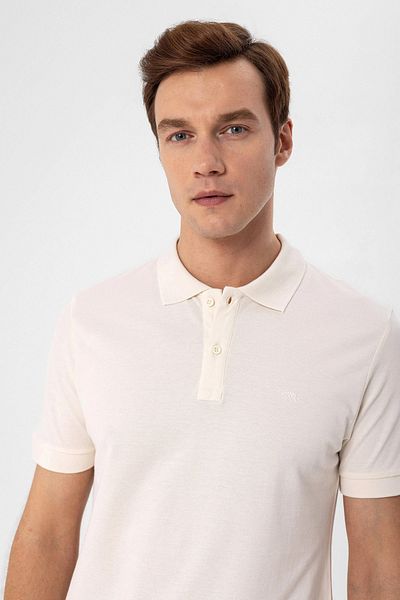 SÜVARİ Μπλουζάκι Polo Collar από βαμβακερό ύφασμα Cavalry Slim Fit