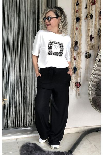 Dila Butik Ayrobin Linen Trousers with Elastic Waist