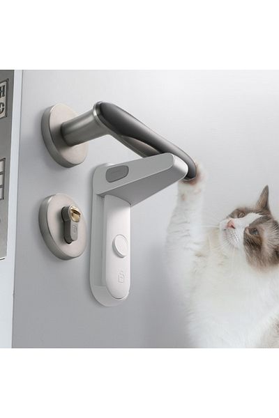 Empria Door lock, Empria, door handle safety, 12.5x4.5x7.6, White/Grey