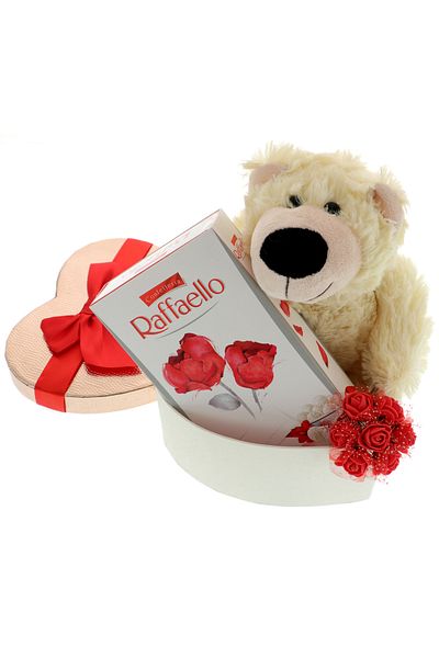 GiftExpress Heart Teddy Bear Gift Set