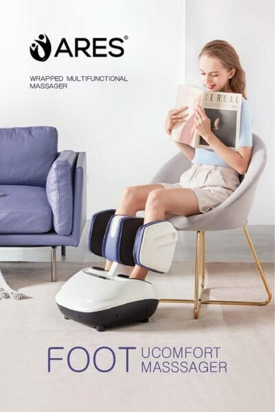 ARES uComfort Foot & Calf | 2 intensity adjustment | Full-Coverage 360° | Soothing Heat Feature | R