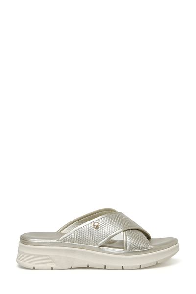 Nine West Neymas 3Fx Gold Women's Wedge Heel Slippers