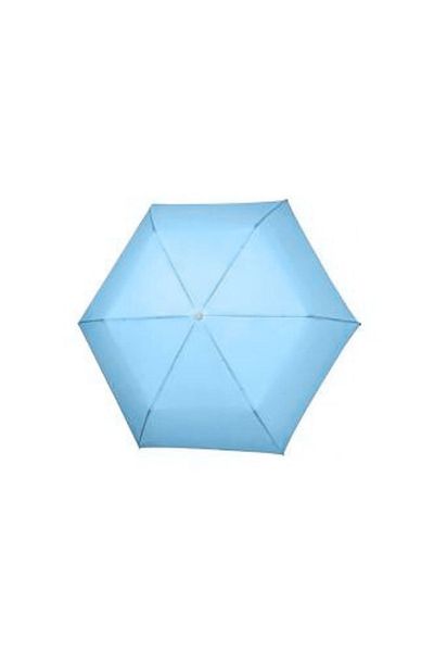 Perletti Extra slim umbrella, UV50+, Perletti, azure blue color