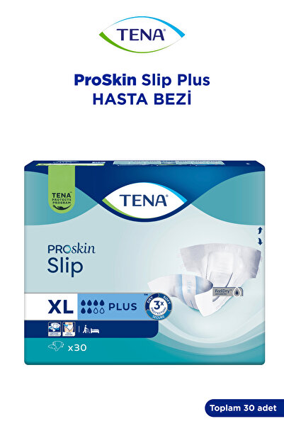 TENA Proskin Slip Plus - أكبر حفاضات للمريض مع حزام خصر، 6 قطرات، 30 حزمة