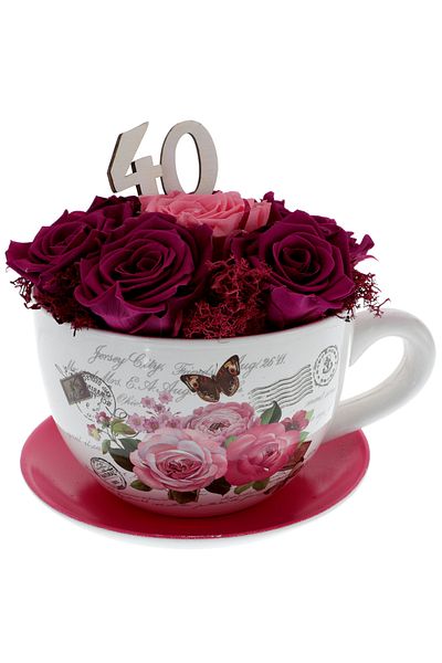 GiftExpress Arrangement of Purple Cryogenic Roses