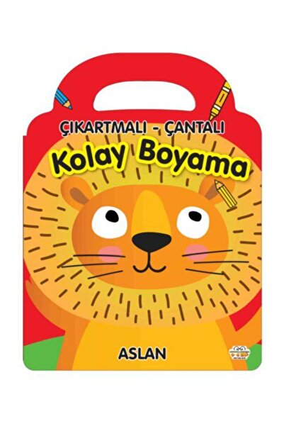 0-6 Yaş Yayınları Easy Coloring with Lion Sticker Bag / 0 6 Age Publications ...