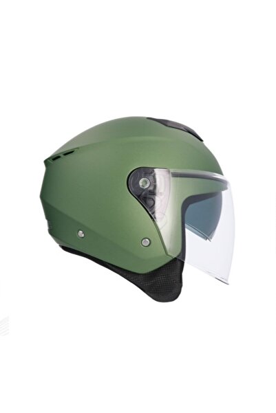 Shiro 6053 S21 KASK JO IBIZA M.C. L 5960 ASKERİ YEŞİL (GÖZLÜKLÜ)