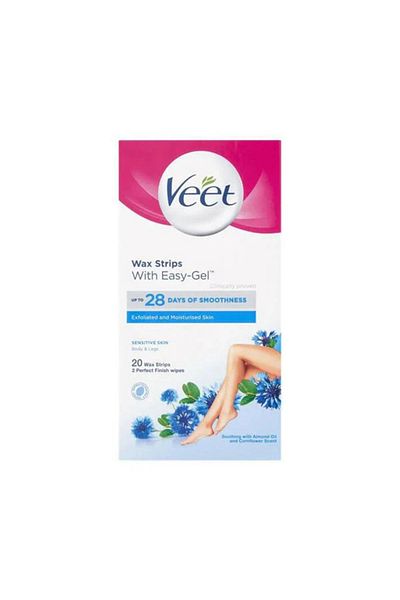 FEET Veet Wax Strips for Sensitive Skin 20 Strips